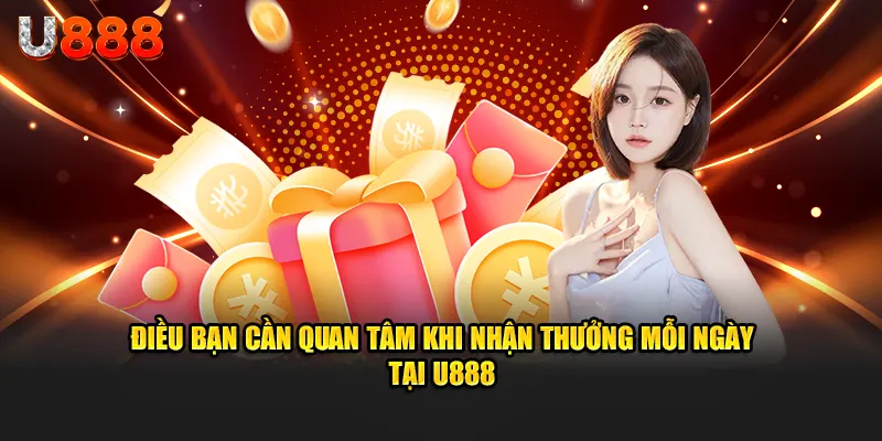 Điều bạn cần quan tâm khi tham gia sự kiện nhận thưởng mỗi ngày tại U888