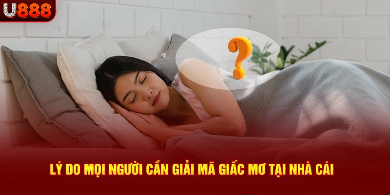 Lý do mọi người cần giải mã giấc mơ tại nhà cái