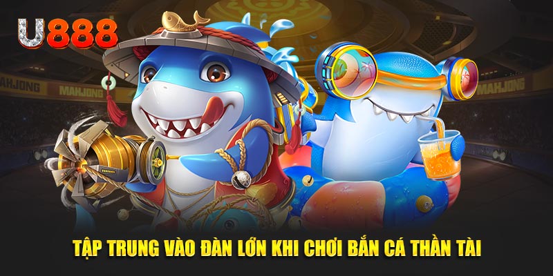 Tập trung vào đàn lớn khi chơi Bắn Cá Thần Tài