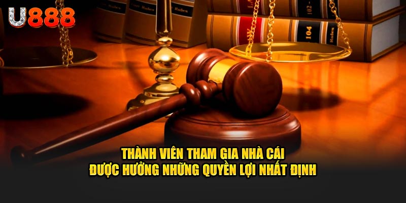 Thành viên tham gia nhà cái được hưởng những quyền lợi nhất định